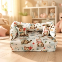 Deko-Sofa KosmetikboxSofa TaschentücherboxSofa - Katzen mit Hut