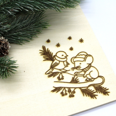 Plotterdatei Laserdatei Spatz und Maus