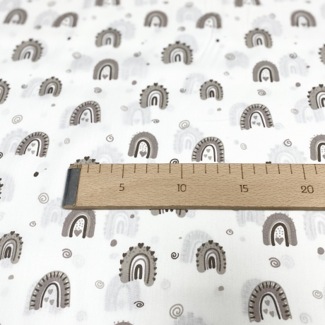Baumwolle Druck Popeline | Regenbogen |Öko Tex 100 | Poplin 