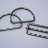 SET 40 mm altsilber Schieber + D-Ringe Union D-Ring Versteller