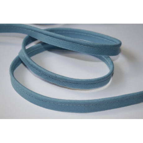 Paspelband taubenblau jeansblau 12 mm Biesenband Paspel