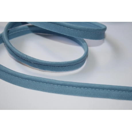 Paspelband taubenblau jeansblau 12 mm Biesenband Paspel