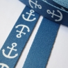 Gurtband Anker blau 30 mm großes Motiv RESTmenge