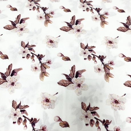 Baumwolle Druck Popeline | Blumen  |Öko Tex 100 | Poplin 