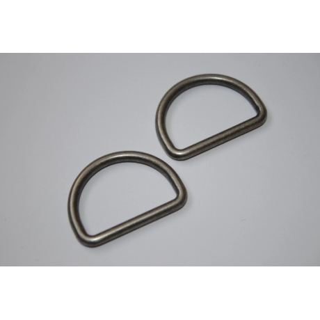 D-Ringe 25 mm altsilber D-Ring Union antik silber