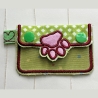 Stickdatei Täschchen Set Pfote mit Appli 8 Größen plus Anhänger 