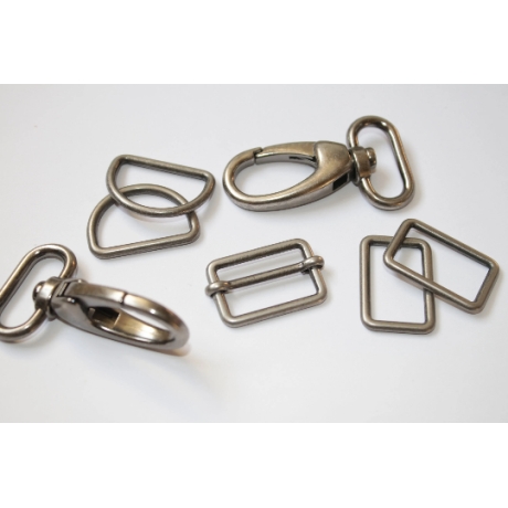 D-Ringe 25 mm altsilber D-Ring Union antik silber