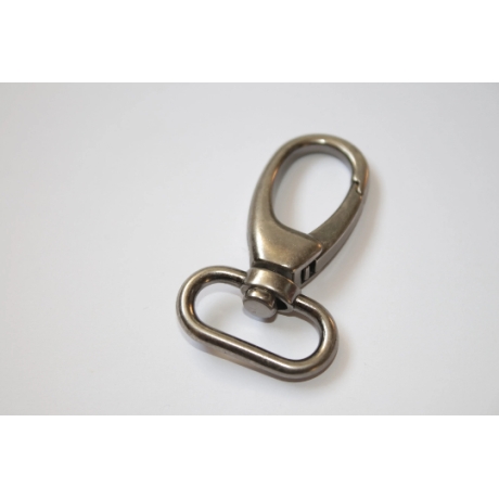 Karabinerhaken 25 mm altsilber antik silber Karabiner