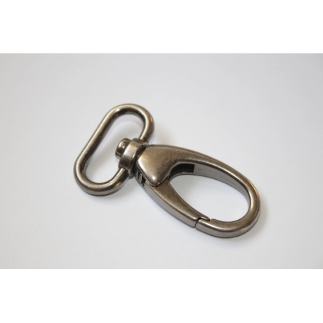 Karabinerhaken 25 mm altsilber antik silber Karabiner