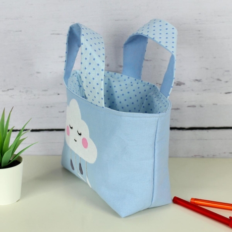 Kindertasche ~ Wölkchen | Wendetasche | Personalisiert