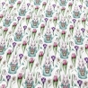 Baumwolle Druck Popeline bemustert Tiere Waldtiere Hase