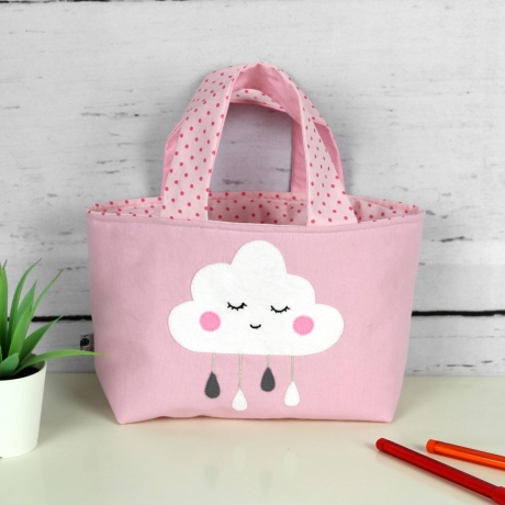 Kindertasche ~ Wölkchen | Wendetasche | Personalisiert