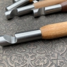 Handgedrechselter Holzflaschenöffner aus Holz & Edelstahl
