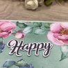 Karte - Happy - Sukkulenten und Wildrosen - Grußkarte