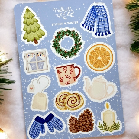 Winterzeit - Sticker