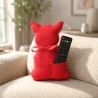 KatzenKissen mit Taschen,DekoKissen,Geschenkidee - rot