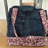 Handtasche aus Jeans Hosenteil ( Upcycling) -6-
