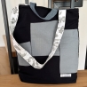 Einzigartige Handtasche aus Jeans und Baumwolle 17 upcycling