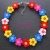 Kinder Kette bunt Holzperlen Blumen