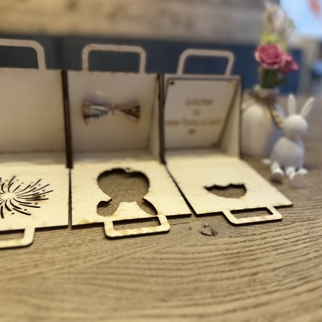 Geschenktasche Holz „Von Herzen für dich“ | nachhaltig | personal