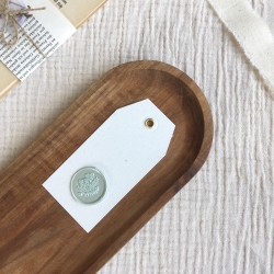 Geschenkanhänger mit Wachssiegel • Blumenstrauß • Papier