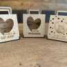 Geschenktasche Holz „Von Herzen für dich“ | nachhaltig | personal