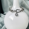 Armband Edelstahl silber Statement wasserfest