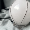 Kette Herz Madonna Edelstahl wasserfest Statement Perlenkette