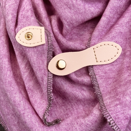 Wickelschal Halstuch XL Strickjersey beere
