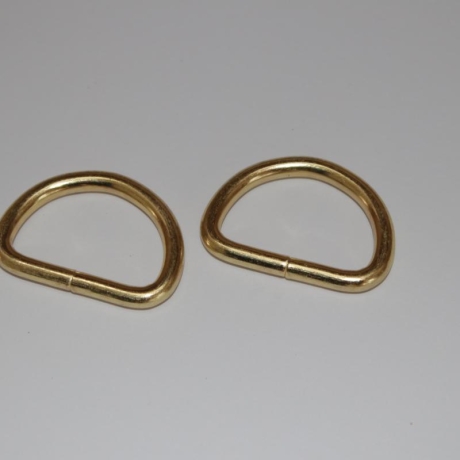 D-Ring 25 mm gold 2 Stück RE