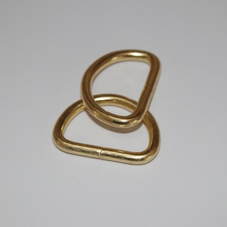 D-Ring 25 mm gold 2 Stück RE