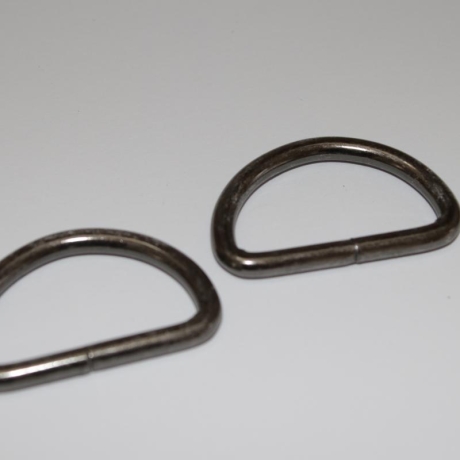 D-Ringe 30 mm schwarz-silber 4 Stück D-Ring 4 mm Stärke LETZTEN