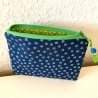 Kleines Täschchen Mäppchen 16x12 cm Anker Blau grün