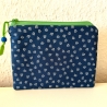 Kleines Täschchen Mäppchen 16x12 cm Anker Blau grün
