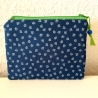 Kleines Täschchen Mäppchen 16x12 cm Anker Blau grün