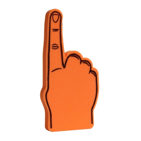Schaumstofffinger Jumbofinger Winkehand - Finger orange