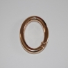 2x Karabiner ovale Form GOLD Ellipse Oval-Ring oval