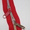 Reißverschluss rot mit bunter Spirale 5 mm & Zipper Endlos