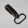 2x Karabinerhaken 25 mm schwarz-silber leicht