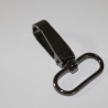 2x Karabinerhaken 30 mm schwarz-silber Karabiner für Taschen
