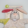 Hase Schmusetuch mit Name bestickt♥pink beige