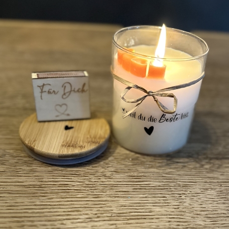 Kerze mit versteckter Botschaft-Geschenk für besondere Menschen 
