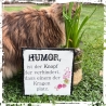 Holzschild-Shabby Humor