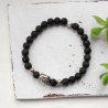 Buddha • Lavaperlen | Armband silber | Geschenkidee