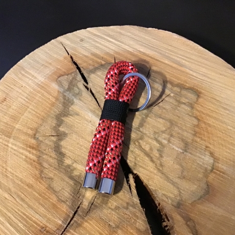 Schicke rote Seil-Hundeleine robust und verstellbar