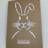 Karte - Ein Gruß vom Osterhasen - Grußkarte Ostern