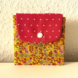 Geldbeutel Mini-Täschchen Kleinkram Gelb Rosa Pixi-Buch