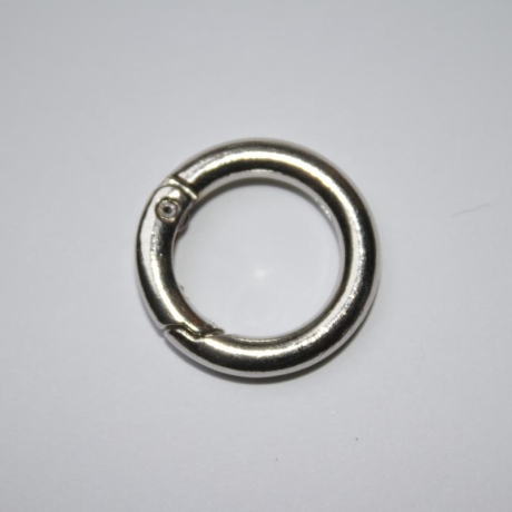 Rundkarabiner silber 23 mm 16 mm MINI Schlüsselring Karabinerring