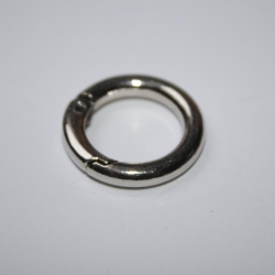Rundkarabiner silber 23 mm 16 mm MINI Schlüsselring Karabinerring