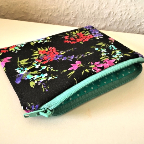 Geldbeutel Mini-Täschchen Kleinkram Blumen